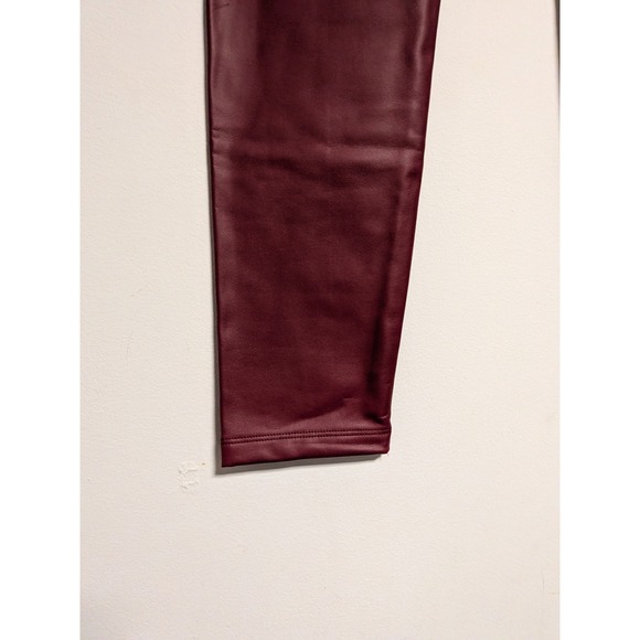 Calzedonia Thermal Skinny Fit Coated Leggings Rosso Scuro Burgundy Red MIP037 M - Picture 4 of 12